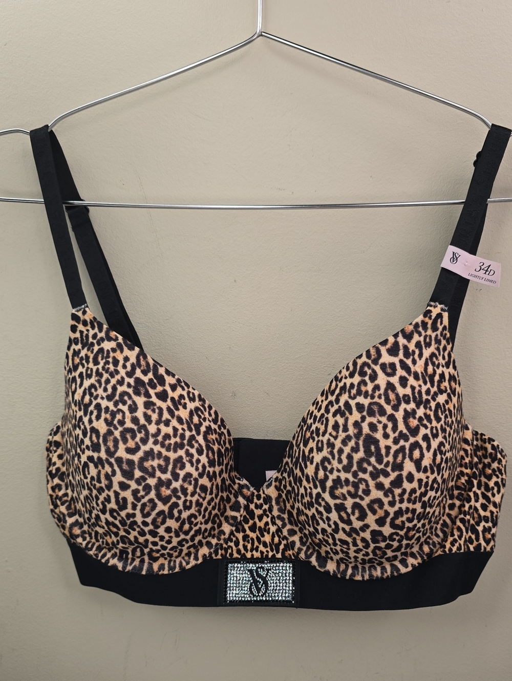 Victoria's Secret The T-Shirt Shine Patch Lightly Lined Demi Bra Sz 34D NWT - Picture 3 of 6